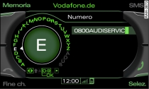 Immissione di un numero telefonico mediante lo speller alfabetico